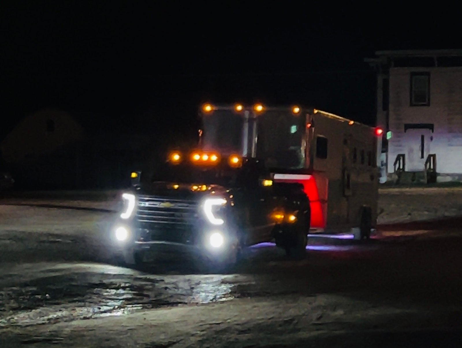 Silent Gift Farm truck and trailer
